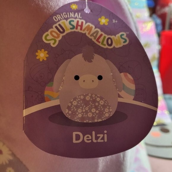 Delzi The Donkey Squishmallow 8" - Picture 7 of 7